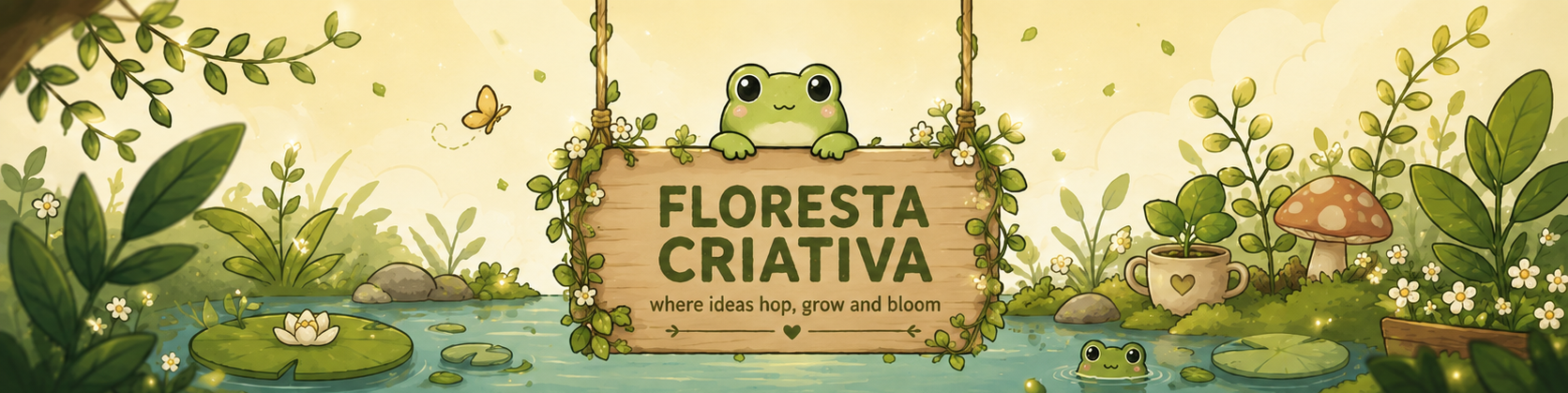 Bem-vinde ao meu cantinho! Onde as ideias pulam soltas, crescem desenfreadas e florescem lindamente