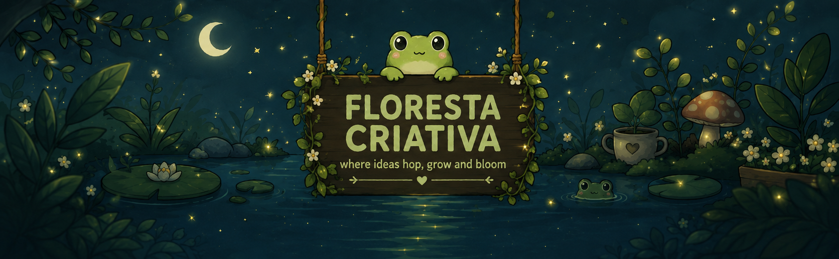 Bem-vinde ao meu cantinho! Onde as ideias pulam soltas, crescem desenfreadas e florescem lindamente
